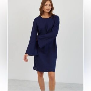 BCBGeneration Dark Blue Long Sleeve Dress